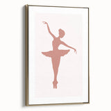 Ballet Dancer Silhouette Kids Room Print - Nursery Wall Art