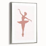 Ballet Dancer Silhouette Kids Room Print - Nursery Wall Art