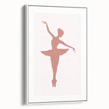 Ballet Dancer Silhouette Kids Room Print - Nursery Wall Art