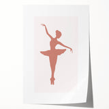 Ballet Dancer Silhouette Kids Room Print - Nursery Wall Art