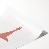 Ballet Dancer Silhouette Kids Room Print - Nursery Wall Art