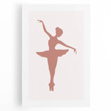 Ballet Dancer Silhouette Kids Room Print - Nursery Wall Art