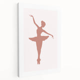 Ballet Dancer Silhouette Kids Room Print - Nursery Wall Art