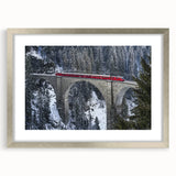 Elegant silver landscape bridge frame with mat, showcasing a sophisticated front view, perfect for enhancing home decor and displaying cherished artwork. Ideal for art enthusiasts and interior design lovers.