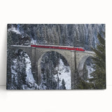 Landscape canvas artwork depicting a serene bridge over a tranquil river, surrounded by lush greenery and vibrant wildflowers, perfect for nature lovers' decor.