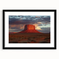 Black-framed landscape artwork featuring majestic canyons, showcasing vibrant colors and intricate details, perfect for home decor or office settings.