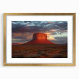 Landscape artwork of canyons framed in elegant gold with a white mat, showcasing intricate details and vibrant colors, perfect for home decor and art enthusiasts.