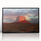 Framed acrylic wall art showcasing vibrant landscape canyons in rich earthy tones, set in a sleek black frame, perfect for enhancing modern home décor.