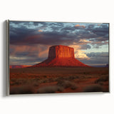 Framed landscape canvas artwork showcasing stunning canyons in vibrant colors with a sleek silver frame, ideal for enhancing modern home decor and interior aesthetics.