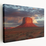 Stretched canvas artwork showcasing a vibrant landscape of canyons in warm earth tones, ideal for home decor. Perfect for enhancing living spaces with natural beauty.