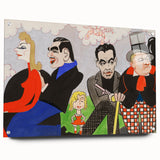 Modern Wall Art – Vibrant Mural Study with Unique Contemporary Characters