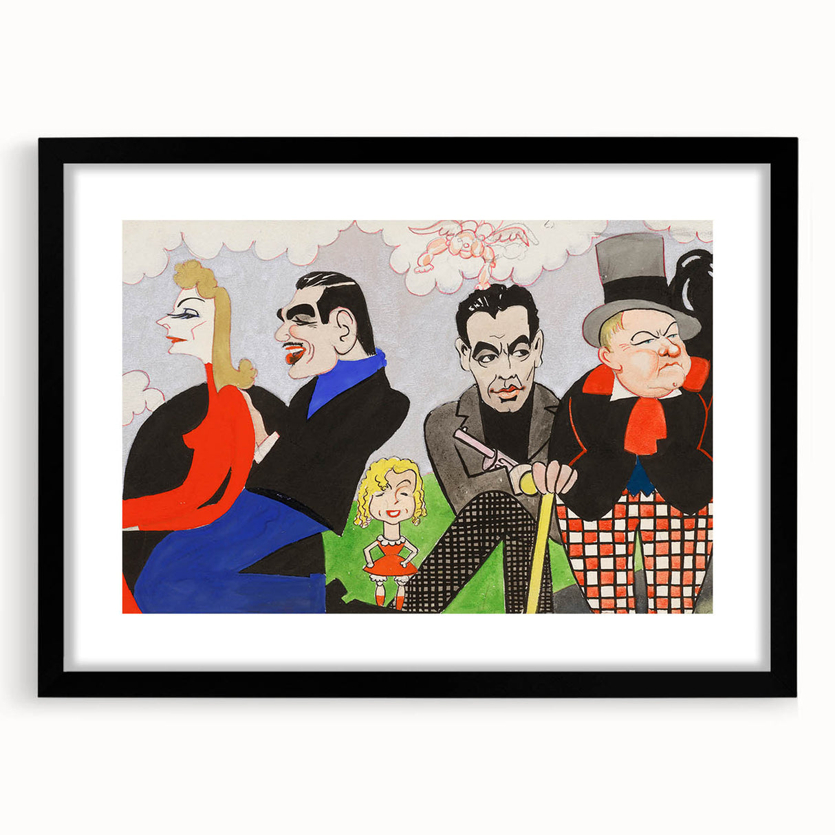 Modern Wall Art – Vibrant Mural Study with Unique Contemporary Characters