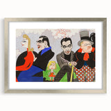 Modern Wall Art – Vibrant Mural Study with Unique Contemporary Characters