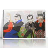 Modern Wall Art – Vibrant Mural Study with Unique Contemporary Characters