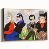 Modern Wall Art – Vibrant Mural Study with Unique Contemporary Characters