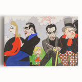 Modern Wall Art – Vibrant Mural Study with Unique Contemporary Characters