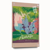 Vintage Puerto Rico Travel Poster - Discover the Americas