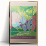 Vintage Puerto Rico Travel Poster - Discover the Americas