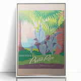 Vintage Puerto Rico Travel Poster - Discover the Americas