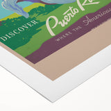 Vintage Puerto Rico Travel Poster - Discover the Americas