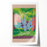 Vintage Puerto Rico Travel Poster - Discover the Americas