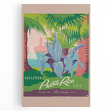 Vintage Puerto Rico Travel Poster - Discover the Americas