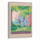Vintage Puerto Rico Travel Poster - Discover the Americas