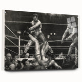 Dempsey and Firpo Realism Art Print - George Bellows Boxing Illustration