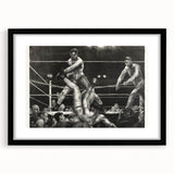 Dempsey and Firpo Realism Art Print - George Bellows Boxing Illustration