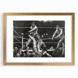 Dempsey and Firpo Realism Art Print - George Bellows Boxing Illustration