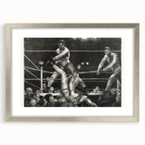Dempsey and Firpo Realism Art Print - George Bellows Boxing Illustration