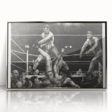 Dempsey and Firpo Realism Art Print - George Bellows Boxing Illustration