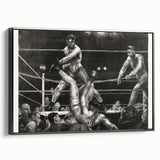 Dempsey and Firpo Realism Art Print - George Bellows Boxing Illustration