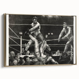 Dempsey and Firpo Realism Art Print - George Bellows Boxing Illustration