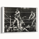 Dempsey and Firpo Realism Art Print - George Bellows Boxing Illustration