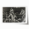 Dempsey and Firpo Realism Art Print - George Bellows Boxing Illustration