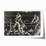 Dempsey and Firpo Realism Art Print - George Bellows Boxing Illustration