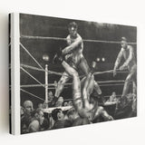Dempsey and Firpo Realism Art Print - George Bellows Boxing Illustration