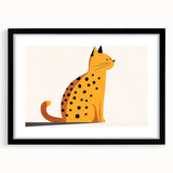 Spotted Cat Illustration – Boys Room Wall Art