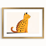 Spotted Cat Illustration – Boys Room Wall Art