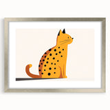 Spotted Cat Illustration – Boys Room Wall Art