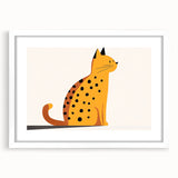 Spotted Cat Illustration – Boys Room Wall Art