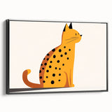 Spotted Cat Illustration – Boys Room Wall Art