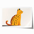 Spotted Cat Illustration – Boys Room Wall Art