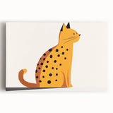Spotted Cat Illustration – Boys Room Wall Art