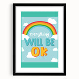 Children’s Learning Art Print – Everything Will Be OK Motivational Poster