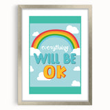 Children’s Learning Art Print – Everything Will Be OK Motivational Poster