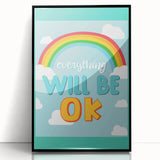 Children’s Learning Art Print – Everything Will Be OK Motivational Poster