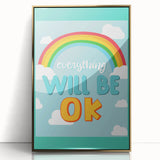 Children’s Learning Art Print – Everything Will Be OK Motivational Poster