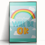 Children’s Learning Art Print – Everything Will Be OK Motivational Poster